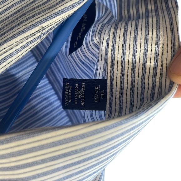 John Ashford Light Blue Striped Button Down Shirt - Picture 3 of 4